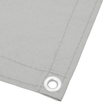 vidaXL Écran de balcon gris clair 90x800 cm 100% polyester oxford