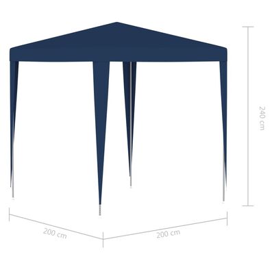 vidaXL Tente de réception 2x2 m bleu
