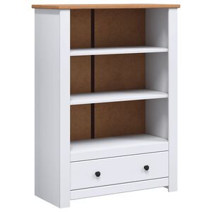 vidaXL Biblioth&egrave;que Blanc 80x35x110 cm Pin massif Assortiment Panama