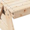 vidaXL Table de pique-nique pour enfants 88x122x58 cm bois massif pin