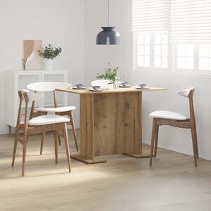 vidaXL Table &agrave; manger ch&ecirc;ne artisanal 110 x 60 x 75 cm bois ing&eacute;nierie