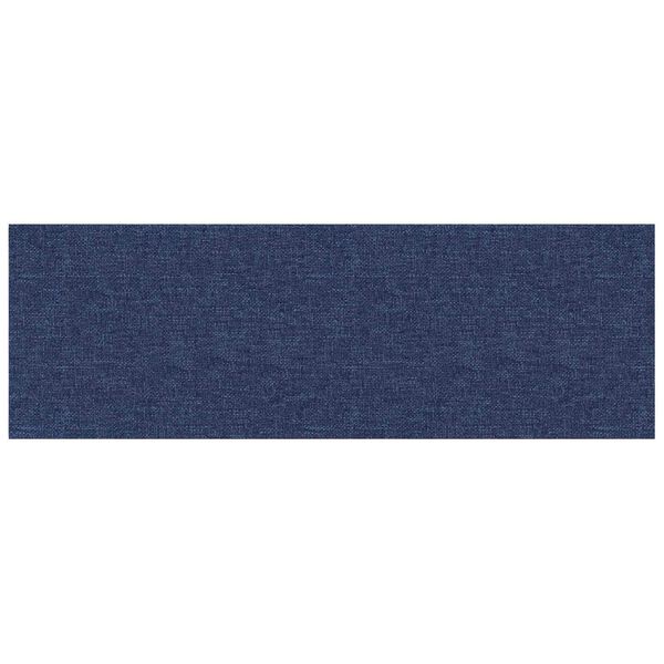 vidaXL T&ecirc;te de lit murale 12 pcs Bleu 90 x 30 cm tissu