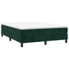vidaXL Cadre de lit vert fonc&eacute; 140x200 cm velours