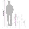 vidaXL Chaises à manger coussins 2 pcs blanc bois massif caoutchouc