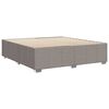 vidaXL Cadre de lit sans matelas taupe 180x200 cm tissu