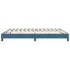 vidaXL Cadre de lit sans matelas bleu fonc&eacute; 180x220 cm velours