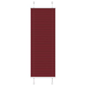 vidaXL Store pliss&eacute; rouge bordeaux 45x100 cm largeur du tissu 44,4 cm
