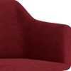 vidaXL Chaise pivotante de salle &agrave; manger Rouge bordeaux Velours