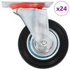 vidaXL 24 pcs Roulettes pivotantes 100 mm