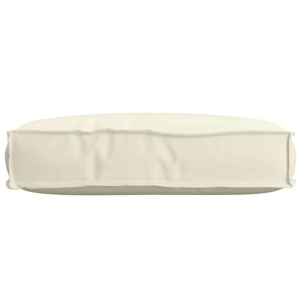 vidaXL Coussin Cr&egrave;me 60 x 40 x 8 cm Tissu Oxford