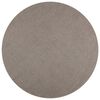 vidaXL Tapis de surface Rond LUGO Taupe &Oslash; 200 CM Polyester