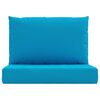 vidaXL Coussins de palette lot de 2 bleu clair tissu oxford
