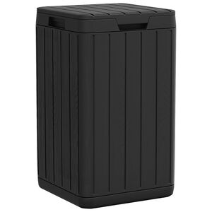vidaXL Poubelle d'ext&eacute;rieur anthracite 38x38x65 cm PP