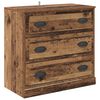 vidaXL Buffets avec tiroir 3 pcs Bois ancien 210 x 35,5 x 67,5 cm