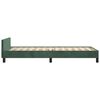 vidaXL Cadre de lit sans matelas vert fonc&eacute; 80x200 cm velours