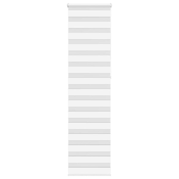 vidaXL Store z&egrave;bre blanc 60x230 cm largeur du tissu 55,9 cm polyester