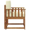 vidaXL Canap&eacute; d&rsquo;ext&eacute;rieur Bois d'acacia massif et polyester Naturel