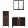 vidaXL Ensemble de meubles de salle de bain 3 pcs Chêne marron