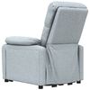 vidaXL Fauteuil Gris clair Tissu