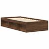 vidaXL Cadre de lit sans matelas ch&ecirc;ne marron 90x190 cm