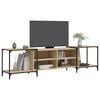 vidaXL Meuble TV ch&ecirc;ne sonoma 203x37x50 cm bois d'ing&eacute;nierie