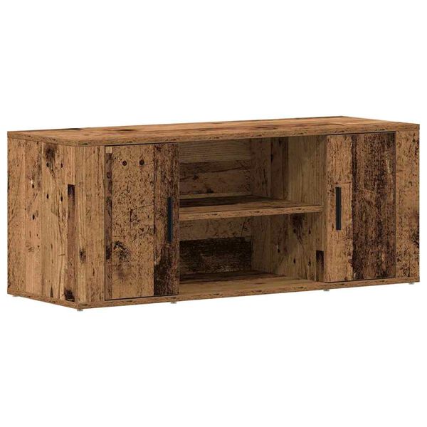 vidaXL Meuble TV Bois ancien 100 x 35 x 40 cm Bois d'ingénierie