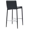 vidaXL Ensemble de bar 5 pcs Similicuir Noir