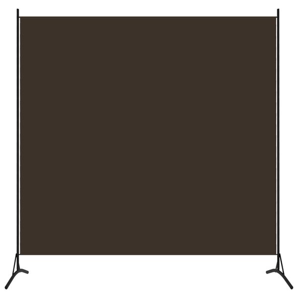 vidaXL Cloison de s&eacute;paration marron 175x180 cm tissu