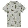 Chemise pour enfants m&eacute;lange kaki clair 116