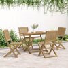 vidaXL Ensemble &agrave; manger de jardin 5 pcs Bois d'acacia solide