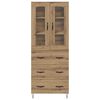 vidaXL Haut Armoire avec tiroir Ch&ecirc;ne artisanal 69,5 x 34 x 90 cm