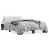 vidaXL Cadre de lit sans matelas ch&ecirc;ne marron 135x190 cm