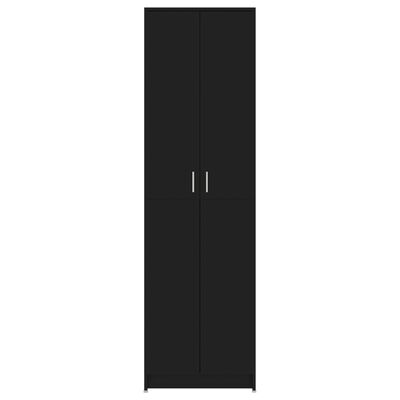 vidaXL Garde-robe de couloir Noir 55x25x189 cm Aggloméré