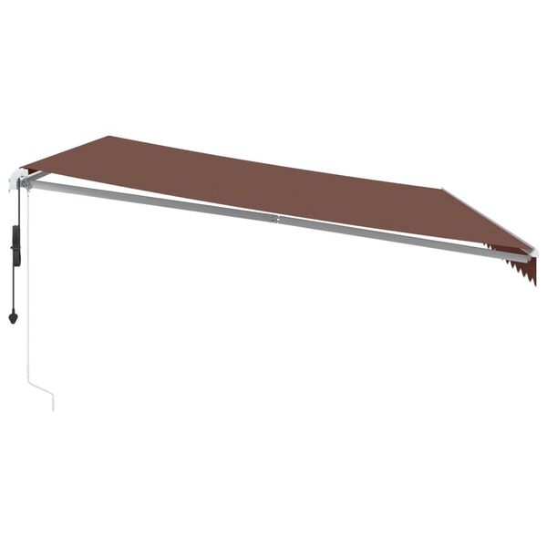 vidaXL Auvent r&eacute;tractable automatique marron 500x350 cm