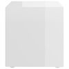 vidaXL Meuble TV Blanc brillant 37x35x37 cm Bois d’ingénierie