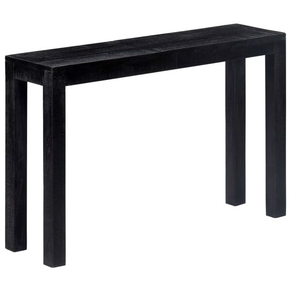 vidaXL Table console Noir 118 x 30 x 76 cm Bois de manguier massif