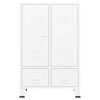 vidaXL Garde-robe industrielle Blanc 67x35x107 cm Acier