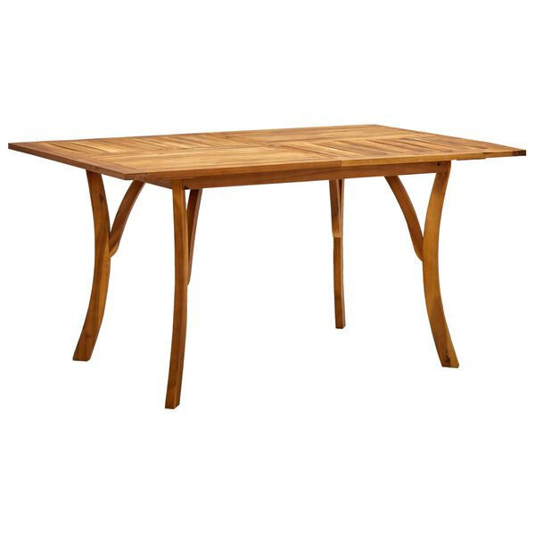 vidaXL Table de jardin 150x90x75 cm Bois d'acacia solide