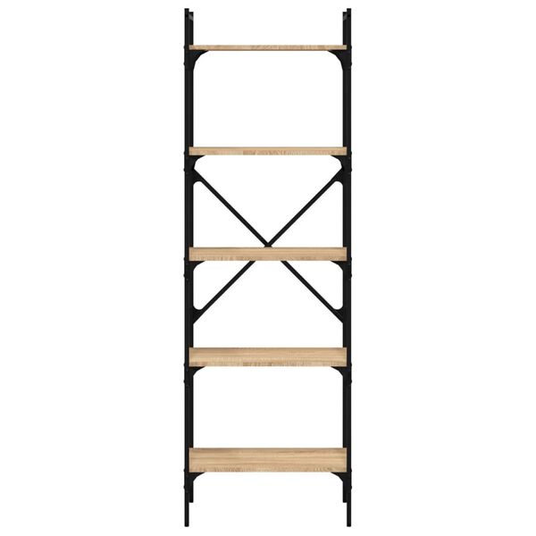 vidaXL Bibliothèque à 5 niveaux chêne sonoma 56x31,5x174 cm
