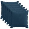 vidaXL Housse de coussin 6 pc HOUTEN Bleu marine 80 x 80 cm