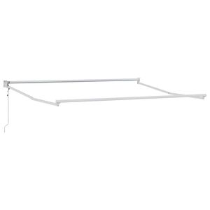 vidaXL Electric Awning Frame 3 x 2,5 m Blanc Aluminium thermolaqu&eacute;