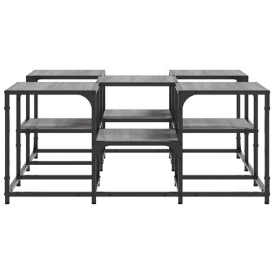 vidaXL Table basse sonoma gris 91x91x40 cm bois d'ingénierie