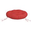 vidaXL Coussin rond rouge &Oslash; 60 x11 cm tissu oxford