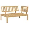 vidaXL Canap&eacute; d'angle palette de jardin bois massif d'acacia