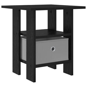 vidaXL Table de chevet Ch&ecirc;ne noir 41 x 40 x 45 cm Bois d'ing&eacute;nierie