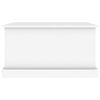 vidaXL Coffre de rangement Blanc 70x40x38 cm Bois d'ing&eacute;nierie