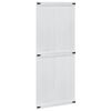 vidaXL Porte Corona Blanc 90 x 210 cm Bois d'ing&eacute;nierie
