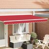 vidaXL Cordon d'auvent Rouge 580 x 20 cm Toile