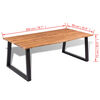 vidaXL Table de salle à manger bois d'acacia massif 200x90 cm
