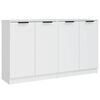 vidaXL Buffets 2 pcs blanc 60x30x70 cm Bois d'ing&eacute;nierie